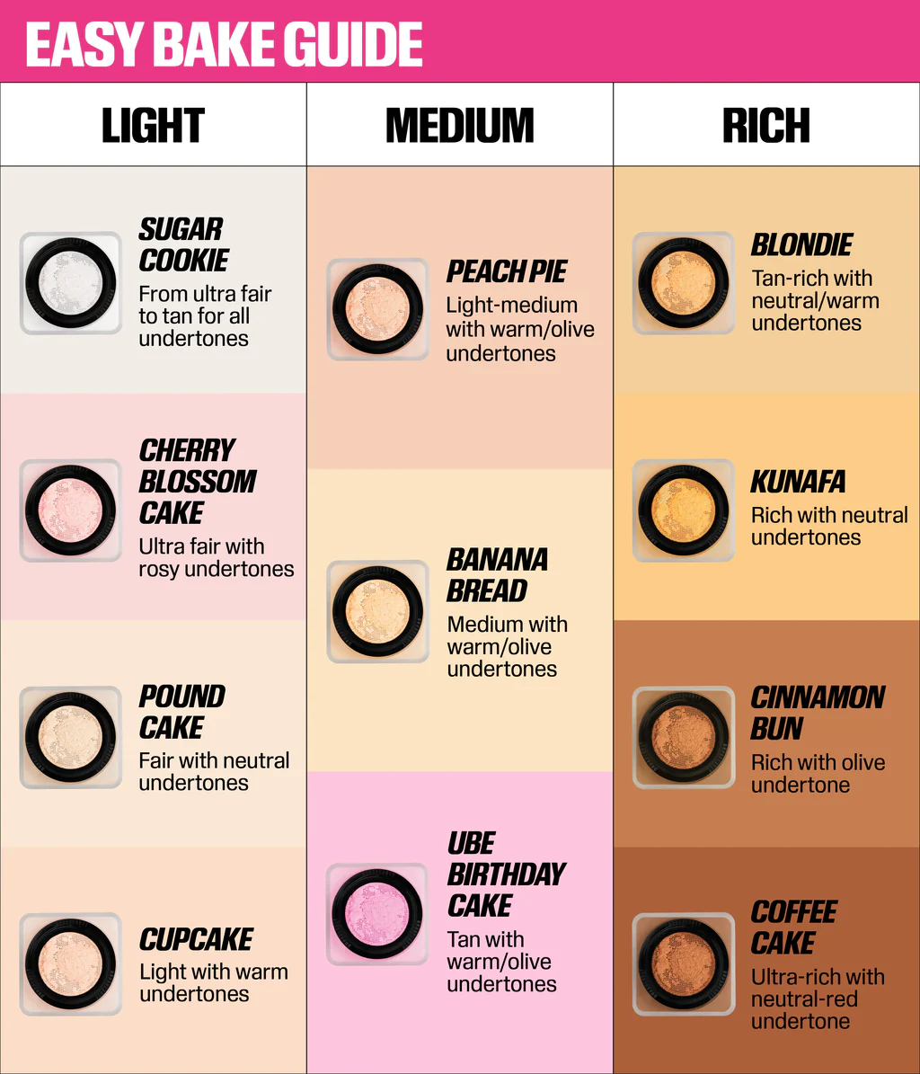 Huda Beauty Easy Bake Loose Baking & Setting Powder #Peach Pie -6g